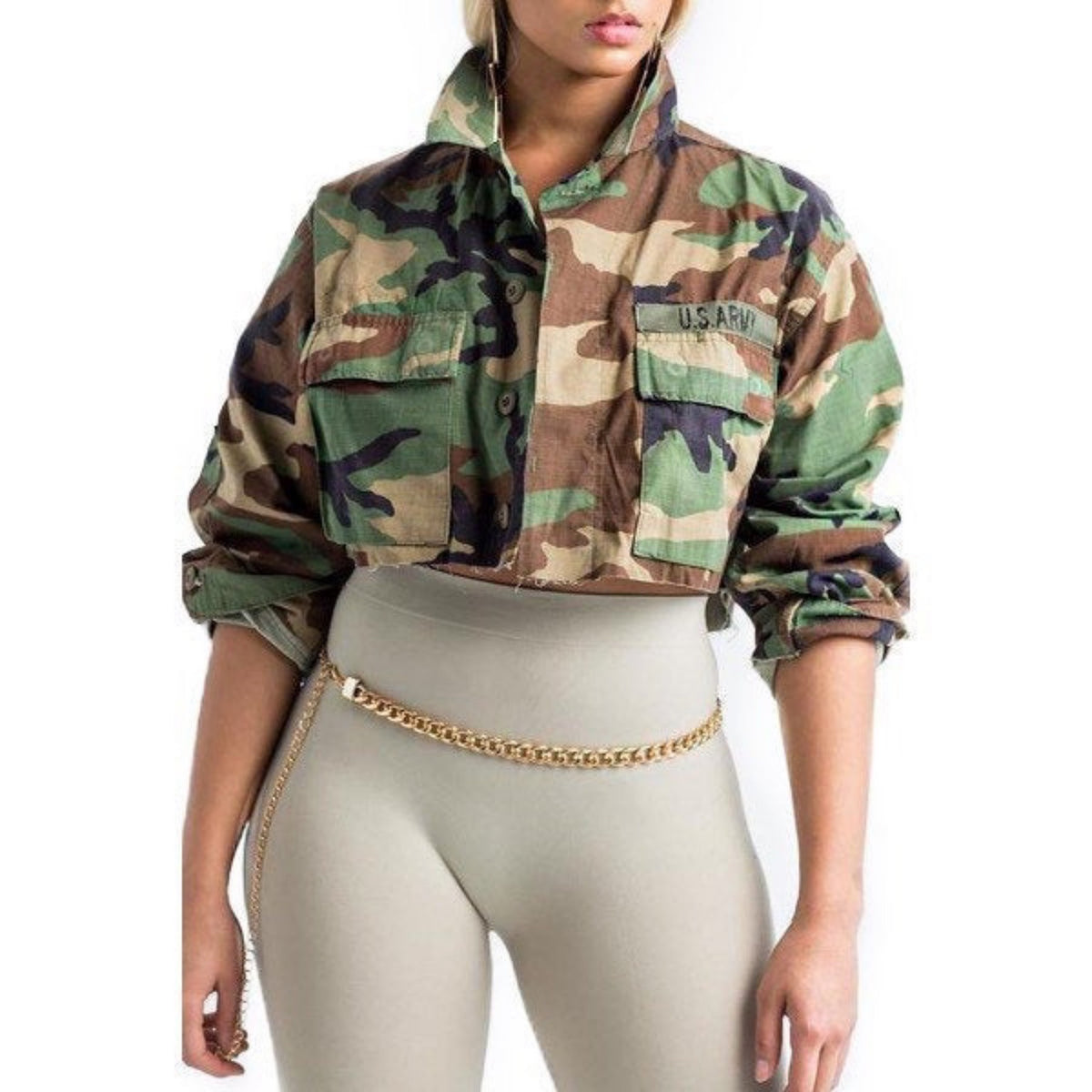 Camouflage 2024 crop jacket